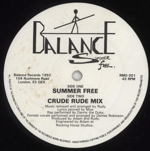 Balance (Funk) Summer Free 12" vinyl single (12 inch record / Maxi-single) UK 8DT12SU856285