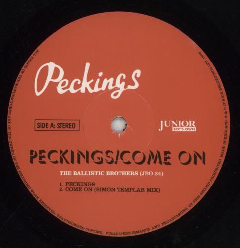 Ballistic Brothers Peckings 12" vinyl single (12 inch record / Maxi-single) UK C9612PE565826