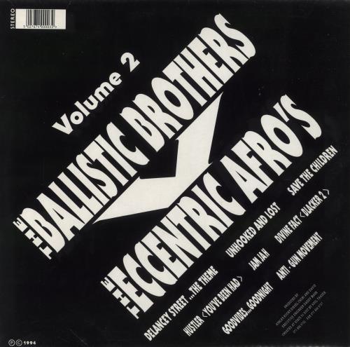 Ballistic Brothers Volume 2 vinyl LP album (LP record) UK C96LPVO855486