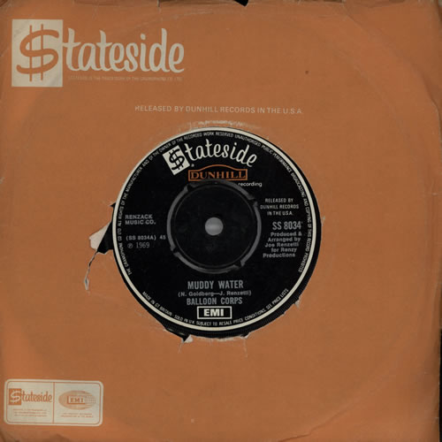 Balloon Corps Muddy Water 7" vinyl single (7 inch record / 45) UK EJL07MU570741