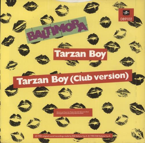 Baltimora Tarzan Boy 7" vinyl single (7 inch record / 45) UK BTI07TA183157