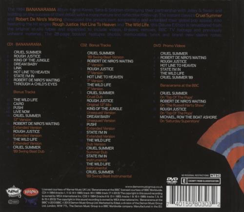 Bananarama Bananarama 3-disc CD/DVD Set UK BAN3DBA597939
