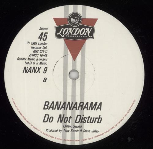 Bananarama Do Not Disturb 12" vinyl single (12 inch record / Maxi-single) UK BAN12DO46192