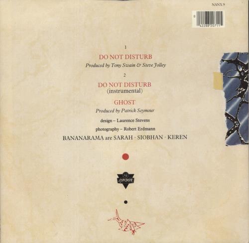 Bananarama Do Not Disturb 12" vinyl single (12 inch record / Maxi-single) UK BAN12DO46192