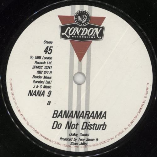 Bananarama Do Not Disturb 7" vinyl single (7 inch record / 45) UK BAN07DO94055