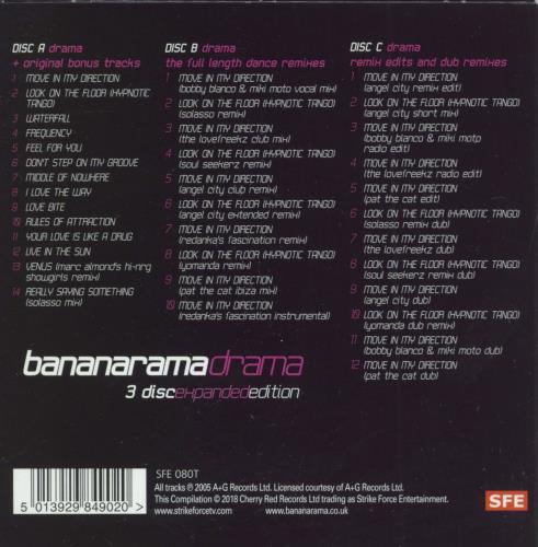 Bananarama Drama: Expanded Edition 3-CD album set (Triple CD) UK BAN3CDR788241