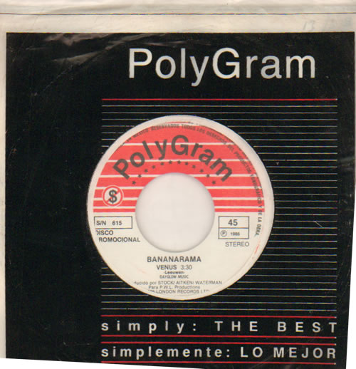 Bananarama Leeuwen - Venus 7" vinyl single (7 inch record / 45) Mexican BAN07LE345154
