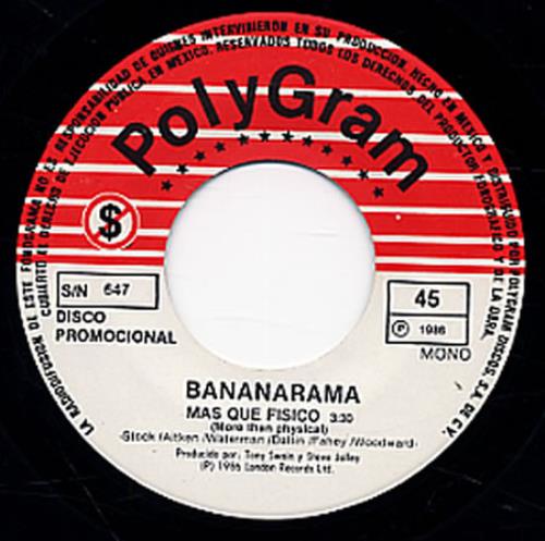 Bananarama Mas Que Fisico 7" vinyl single (7 inch record / 45) Mexican BAN07MA345156