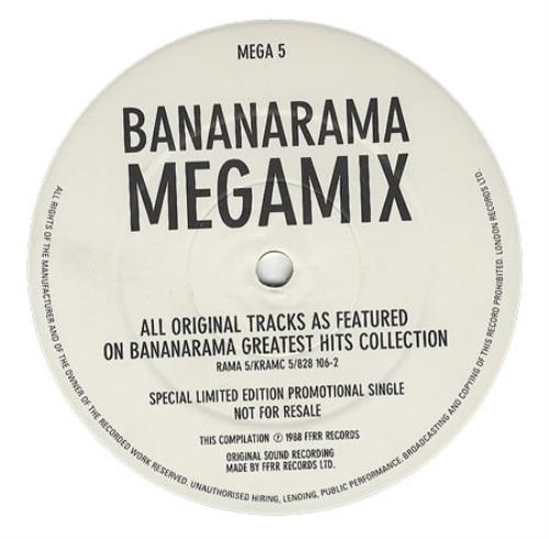 Bananarama Megamix - 1 Sided 12" vinyl single (12 inch record / Maxi-single) UK BAN12ME47386