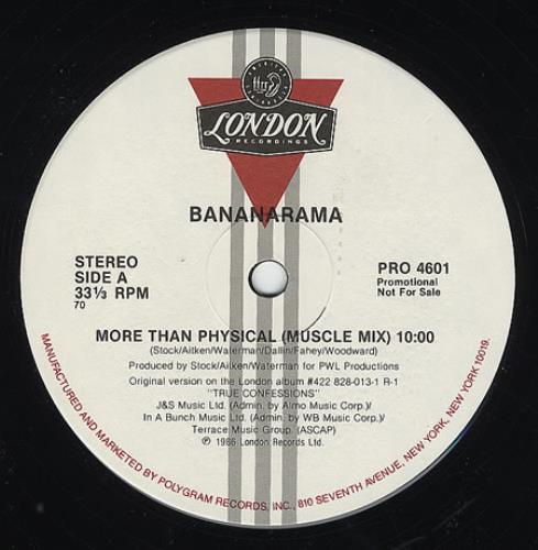Bananarama More Than Phyiscal 12" vinyl single (12 inch record / Maxi-single) US BAN12MO27591