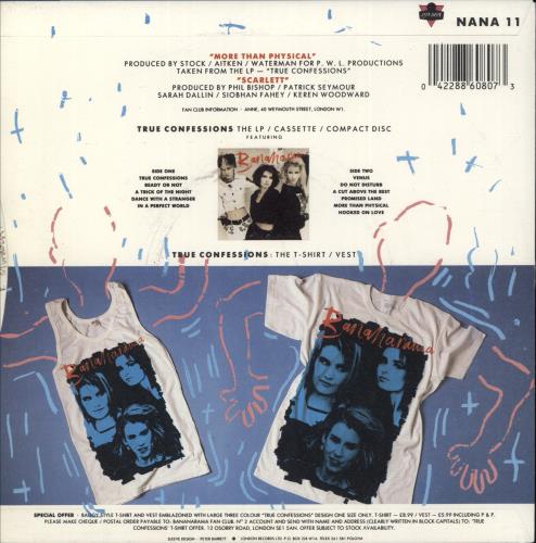 Bananarama More Than Physical + Siobhan Poster 7" vinyl single (7 inch record / 45) UK BAN07MO82675
