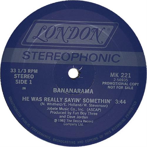 Bananarama Really Saying Something 12" vinyl single (12 inch record / Maxi-single) US BAN12RE37400