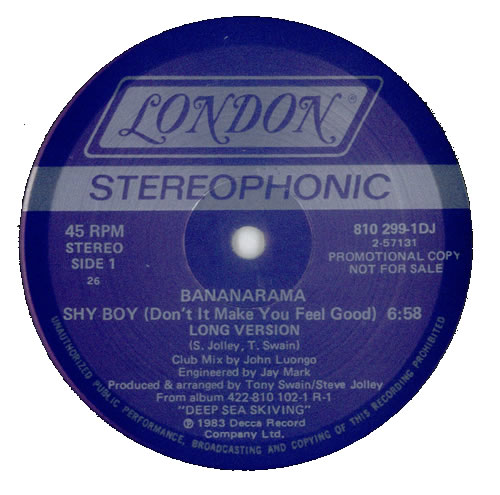 Bananarama Shy Boy 12" vinyl single (12 inch record / Maxi-single) US BAN12SH35270