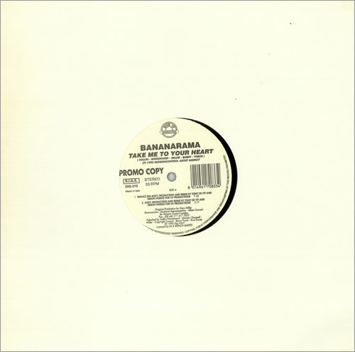 Bananarama Take Me To Your Heart 12" vinyl single (12 inch record / Maxi-single) Italian BAN12TA79331