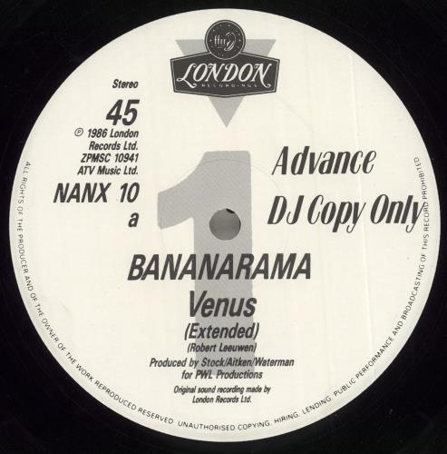 Bananarama Venus 12" vinyl single (12 inch record / Maxi-single) UK BAN12VE27106
