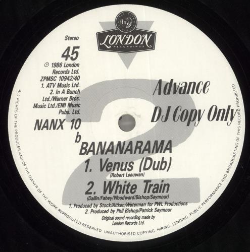 Bananarama Venus 12" vinyl single (12 inch record / Maxi-single) UK BAN12VE27106