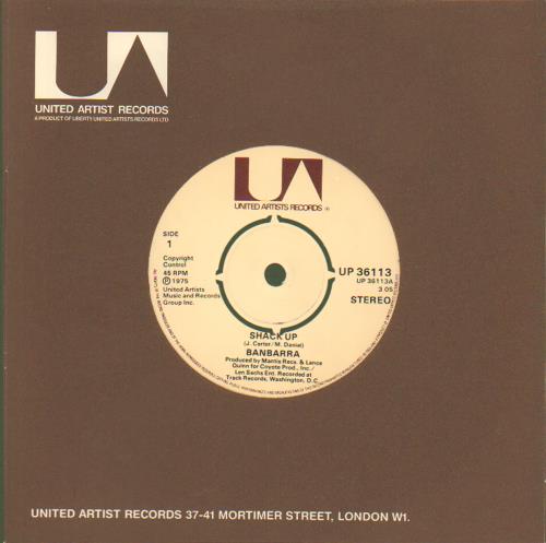 Banbarra Shack Up 7" vinyl single (7 inch record / 45) UK E5307SH677561