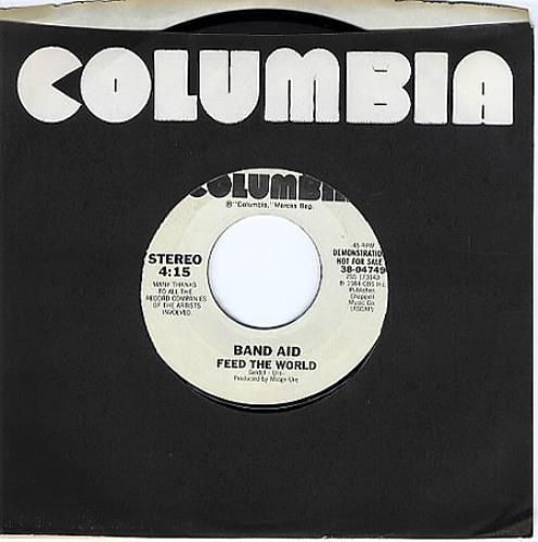 Band Aid Feed The World 7" vinyl single (7 inch record / 45) US AID07FE360449