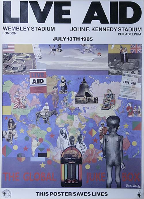 Band Aid Live Aid poster UK AIDPOLI514028