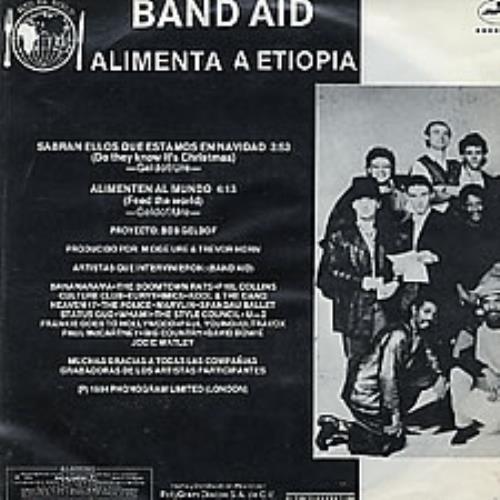 Band Aid Sabran Ellos Que Estamos En Natividad 7" vinyl single (7 inch record / 45) Mexican AID07SA267830