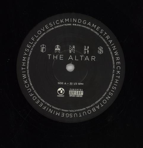 Banks The Altar vinyl LP album (LP record) UK IA8LPTH855670