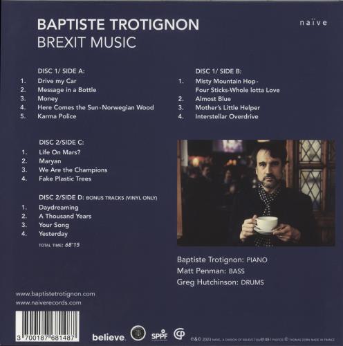 Baptiste Trotignon Brexit Music 2-LP vinyl record set (Double LP Album) French 94W2LBR875972