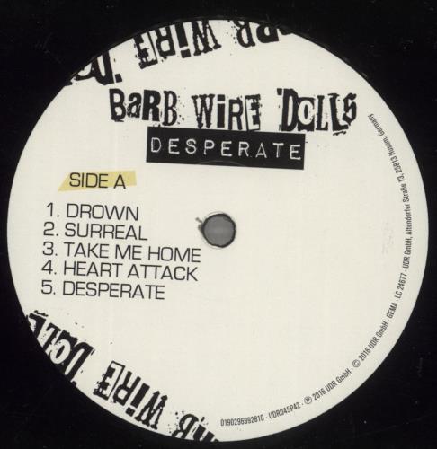 Barb Wire Dolls Desperate vinyl LP album (LP record) German -KSLPDE888465