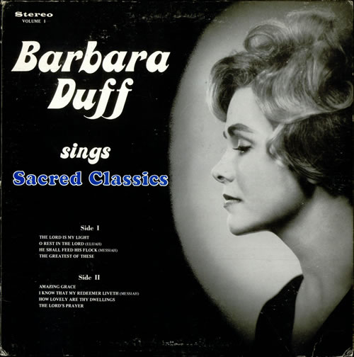 Barbara Duff Sacred Classics vinyl LP album (LP record) US B32LPSA504499