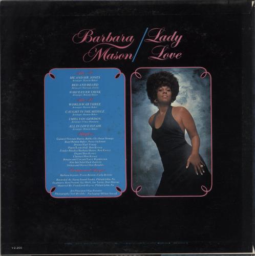 Barbara Mason Lady Love vinyl LP album (LP record) Japanese 7BMLPLA873491