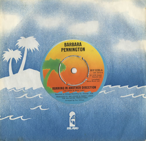Barbara Pennington Running In Another Direction 7" vinyl single (7 inch record / 45) UK BXP07RU451223
