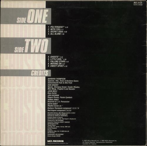 Barbara Thompson Ghosts vinyl LP album (LP record) UK BTNLPGH595654