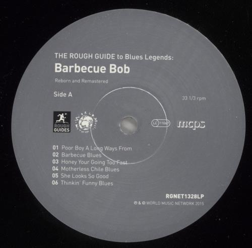 Barbecue Bob The Rough Guide To Blues Legends: Barbecue Bob (Reborn and Remastered) vinyl LP album (LP record) UK 5D1LPTH880583