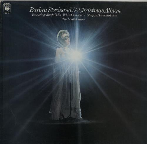 Barbra Streisand A Christmas Album - Gold promo stamped vinyl LP album (LP record) UK BARLPAC645274
