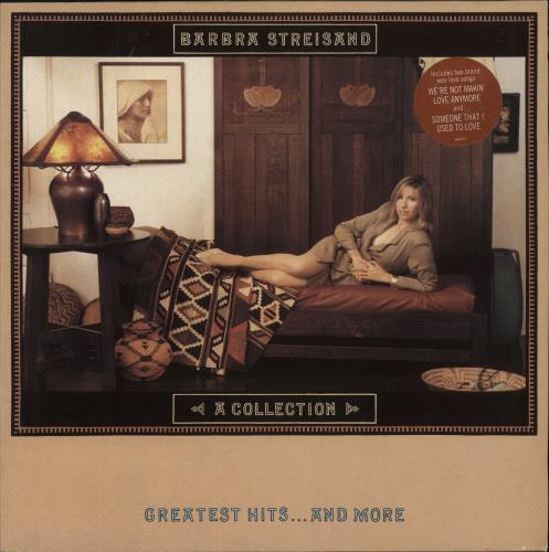 Barbra Streisand A Collection - hype sticker vinyl LP album (LP record) UK BARLPAC92065