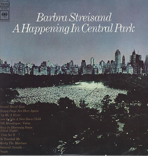 Barbra Streisand A Happening In Central Park vinyl LP album (LP record) US BARLPAH336935