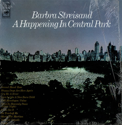 Barbra Streisand A Happening In Central Park vinyl LP album (LP record) US BARLPAH475529