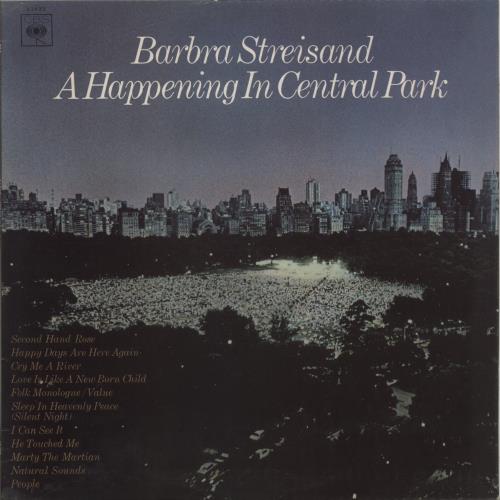 Barbra Streisand A Happening In Central Park vinyl LP album (LP record) UK BARLPAH875698