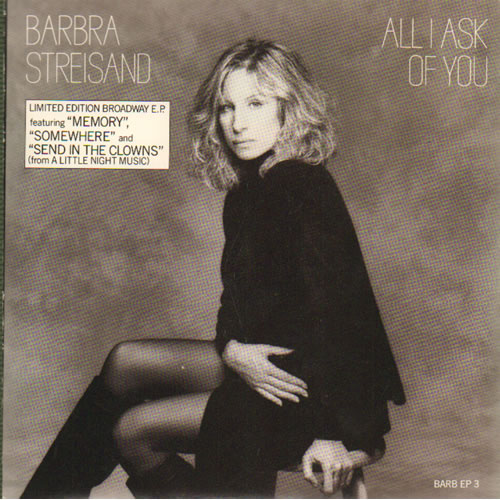 Barbra Streisand All I Ask Of You E.P 7" vinyl single (7 inch record / 45) UK BAR07AL65134