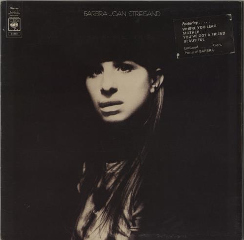 Barbra Streisand Barbra Joan Streisand - 1st vinyl LP album (LP record) UK BARLPBA711504