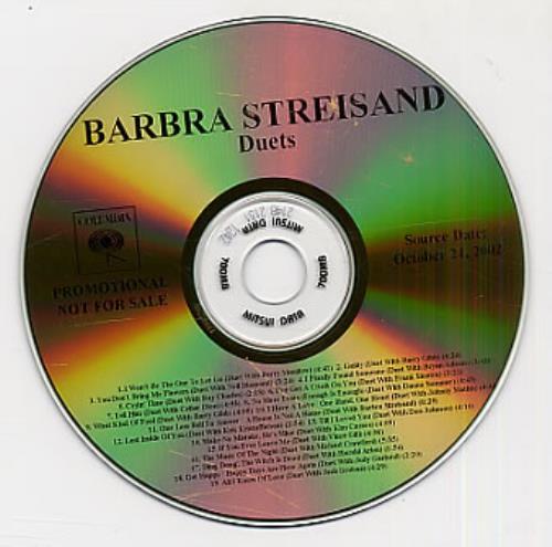 Barbra Streisand Duets CD-R acetate US BARCRDU238912