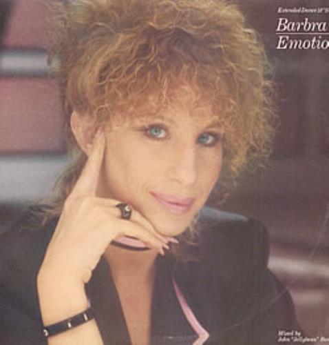 Barbra Streisand Emotion - promo stamped p/s 12" vinyl single (12 inch record / Maxi-single) US BAR12EM213807