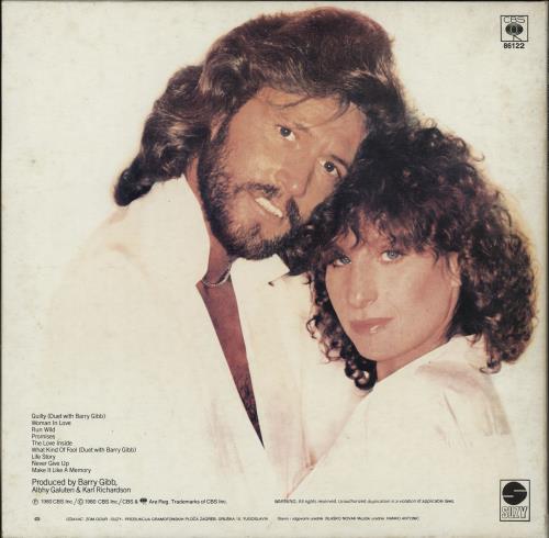 Barbra Streisand Guilty vinyl LP album (LP record) Yugoslavian BARLPGU765286