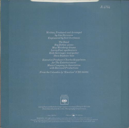 Barbra Streisand Left In The Dark 7" vinyl single (7 inch record / 45) UK BAR07LE100455