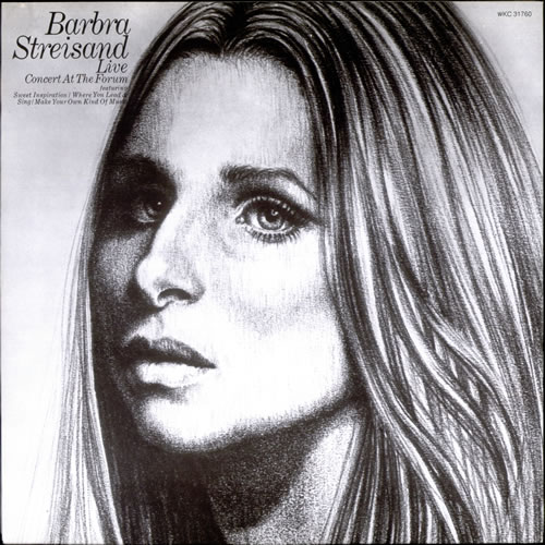 Barbra Streisand Live Concert At The Forum vinyl LP album (LP record) Canadian BARLPLI523370