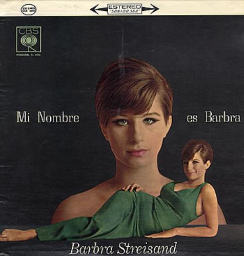 Barbra Streisand Mi Nombre Es Barbra vinyl LP album (LP record) Colombian BARLPMI288693