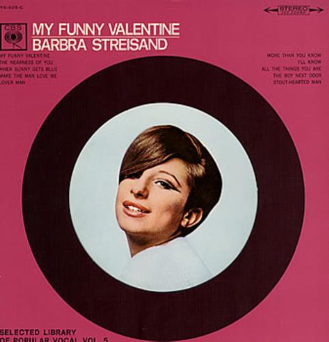 Barbra Streisand My Funny Valentine vinyl LP album (LP record) Japanese BARLPMY353567