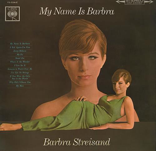 Barbra Streisand My Name Barbra vinyl LP album (LP record) Japanese BARLPMY385568