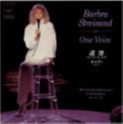 Barbra Streisand One Voice 7" vinyl single (7 inch record / 45) Japanese BAR07ON122658