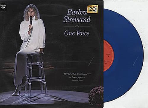 Barbra Streisand One Voice vinyl LP album (LP record) Colombian BARLPON307528