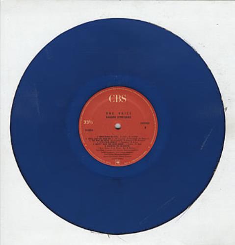 Barbra Streisand One Voice vinyl LP album (LP record) Colombian BARLPON307528